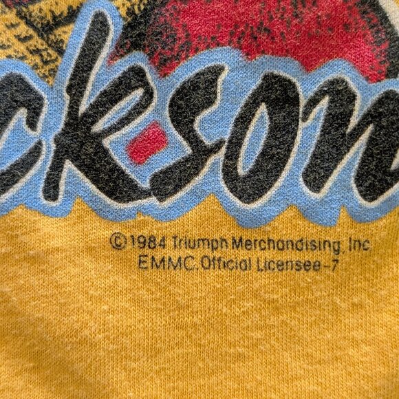 1984 Michael Jackson Sparkly Glove Screen Stars Single Stitch T-Shirt - Size Tag - Picture 3 of 6